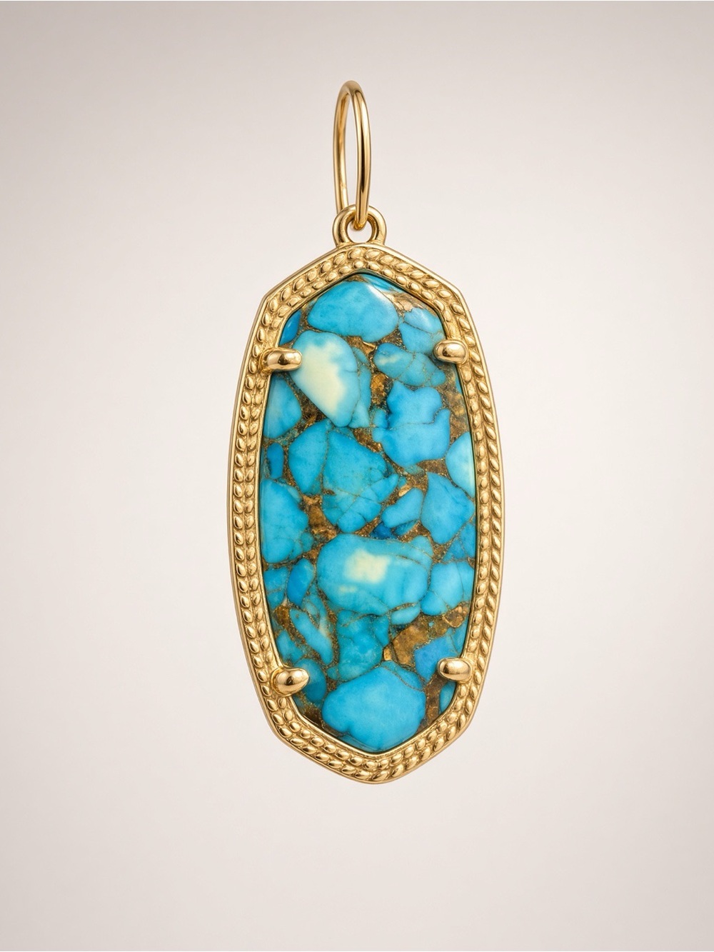 Kendra Scott Dani Drop Earring with Bronze-Veined Turquoise